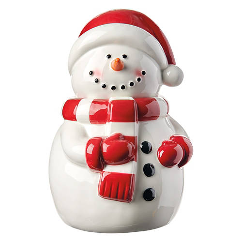 Snowman Shaped Cookie Jar