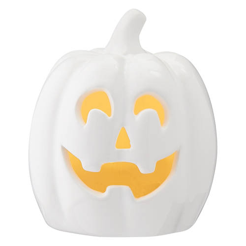 3 Pack Small Pumpkins Shaped LED Ceramic