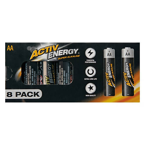 AA  Alkaline Batteries, 8 count