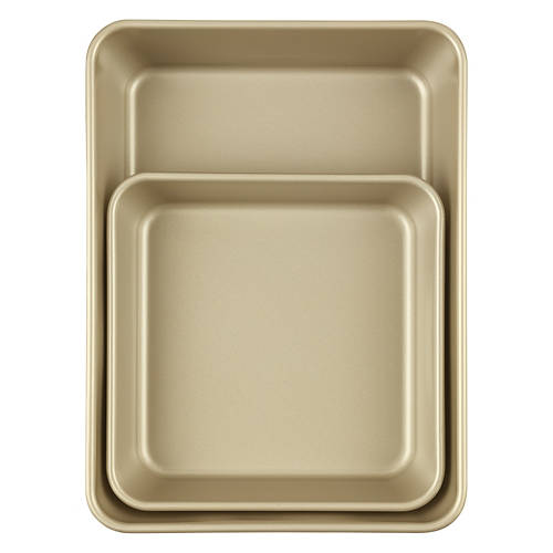 QuanTanium Non-Stick Coating Baking Pan Set - Gold